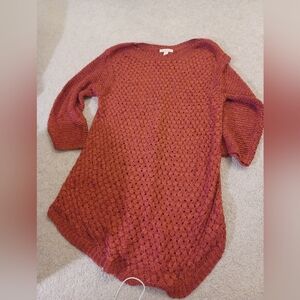 bd Rust Ribbon Yarn Sweater Size XL